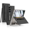 Samsung Z Fold6 Case with Card Slot, Wallet Leather Cover, Stand Pen Holder, Simple Style