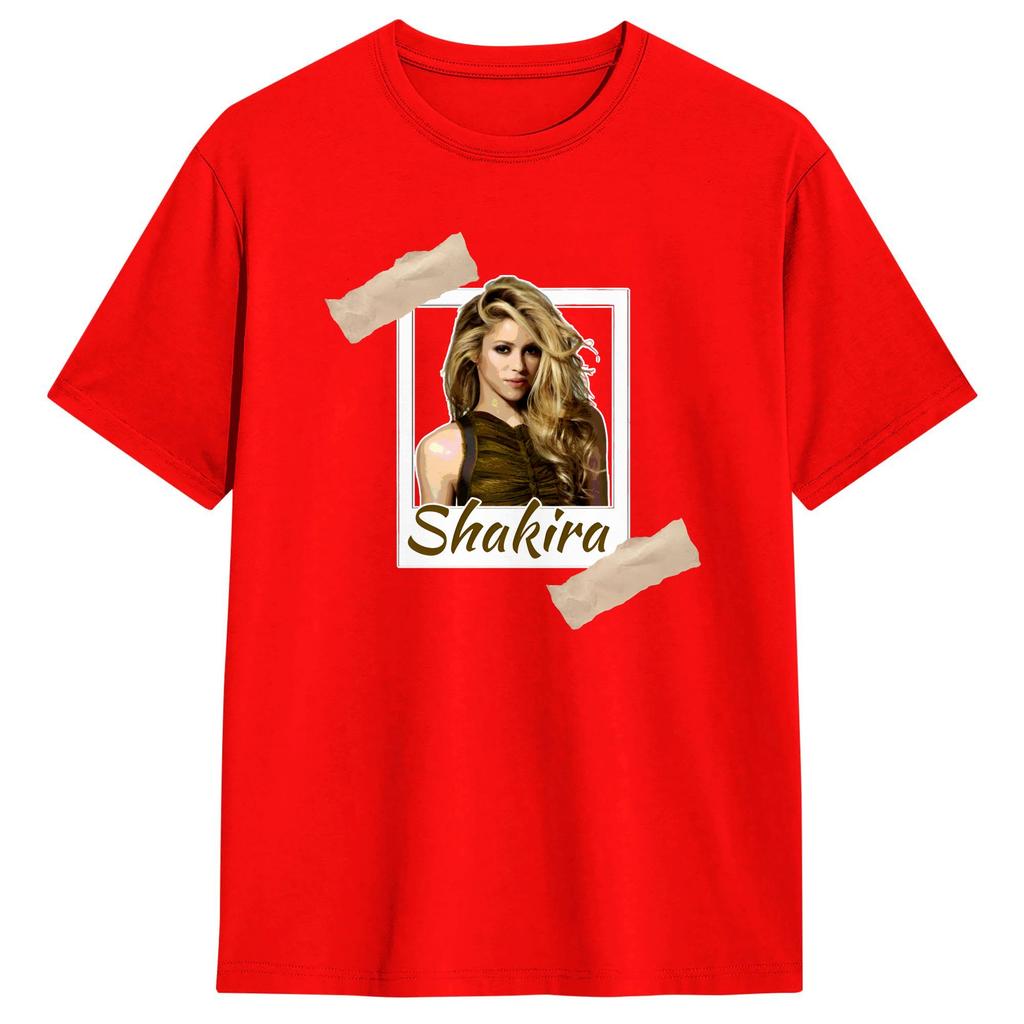 Shakiras Art T Shirt Summer Cotton TShirts For Unisexs Casual Tee Shirt Short Sleeve Streetwear Tees