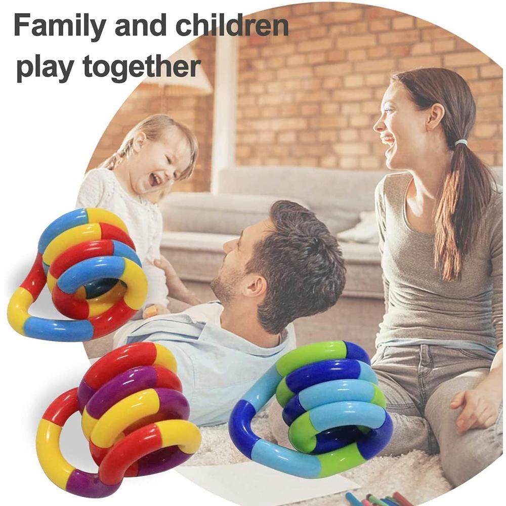 5pcs Quiet Fidget Toys Sensory Fidget Toys Multicolor Twisty Toys for Relaxation