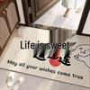 Pet Entrance Welcome Mat - Fun Text, Non-Slip, Dust Removal Door Mat