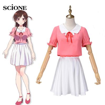 Anime Rent A Girlfriend Mizuhara Chizuru Ichinose Chizuru Cosplay Costume for Women Girls Halloween Party Performance Costume