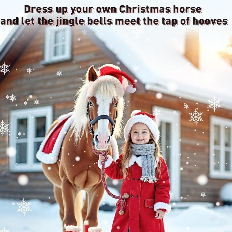 Equestrian Cap Christmas Accessory Polyester Horse Hat Breathable Weather Resistant Design Suitable For Horsemanship