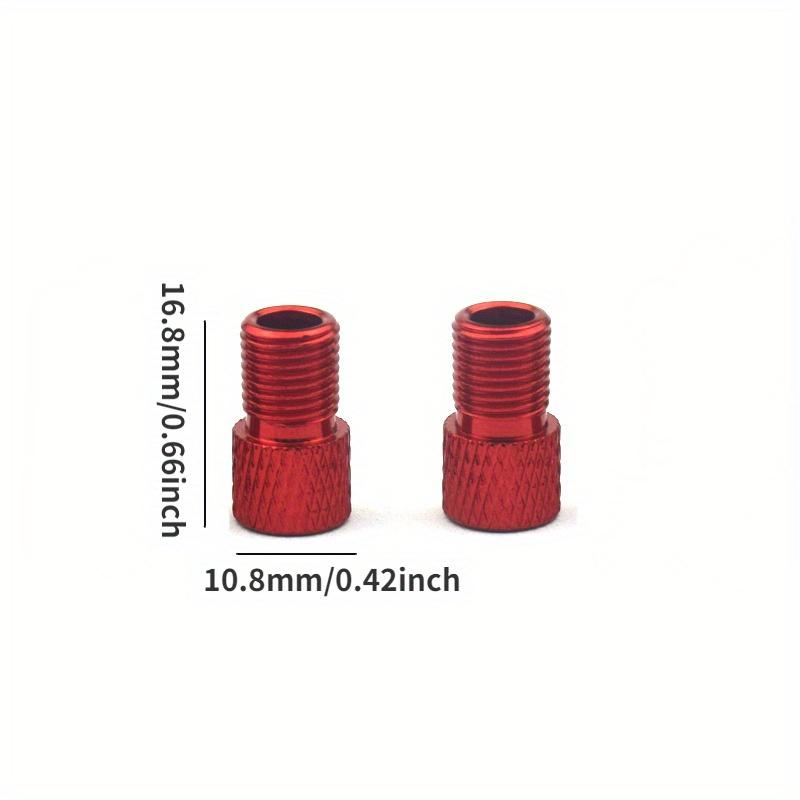 4Pcs Bike Valve Adapter, Convert Presta To Schrader Valve, Bicycle Pump Air Nozzle Tube Tools, Bicycle Accessories