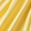 Bow suspender yellow dress women's waist tailoring with large pendulum version, small person looks tall