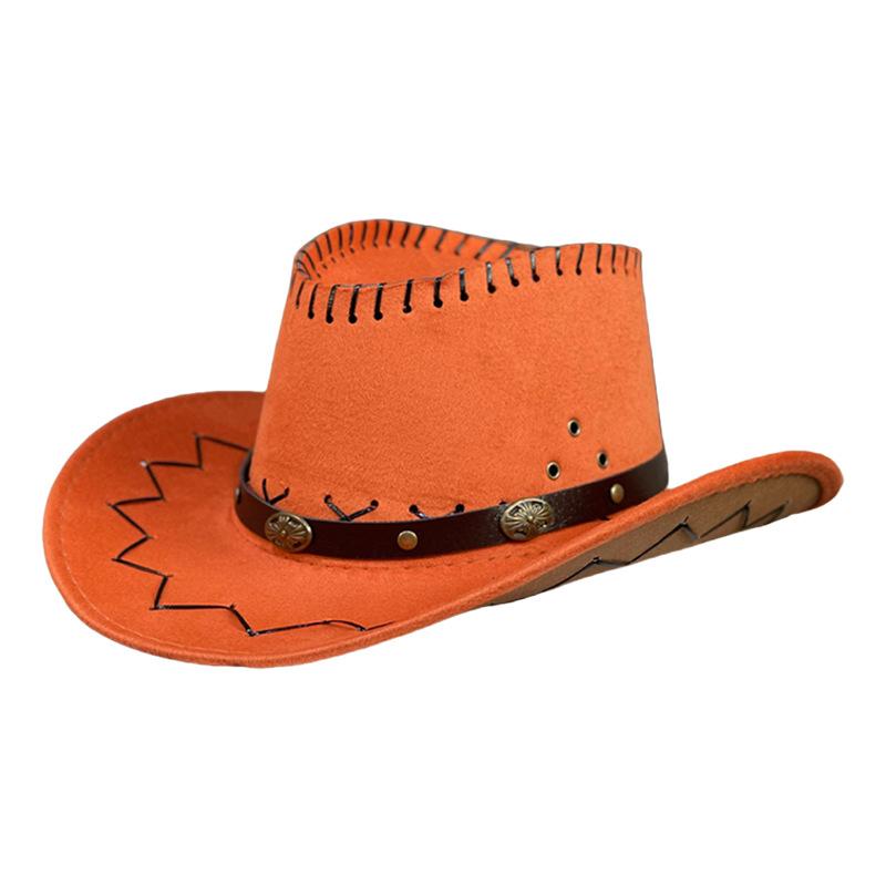 Totem thin belt western cowboy hat men's and women's spring and summer outdoor travel mountaineering fashion show top hat