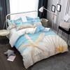 2/3Pcs Beach-Themed Bedding Set With Starfish & Seashell Print - Machine Washable, Zipper Closure, Polyester, All-Season