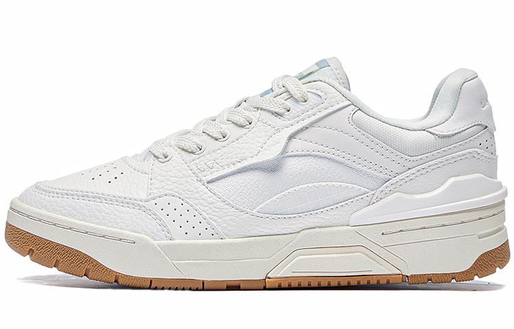 Li Ning RSR 101 Нескользящие, износостойкие, легкие низкие кеды для скейтборда Женские Mist White ABCS088-1 37
