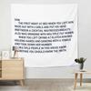 Macide Funny Boutique Tapestry Jersey Shore Letter To Sammi Wall Hanging Jersey Shore Party Decorations for Living Room Bedroom Dorm Home Decor (59.1