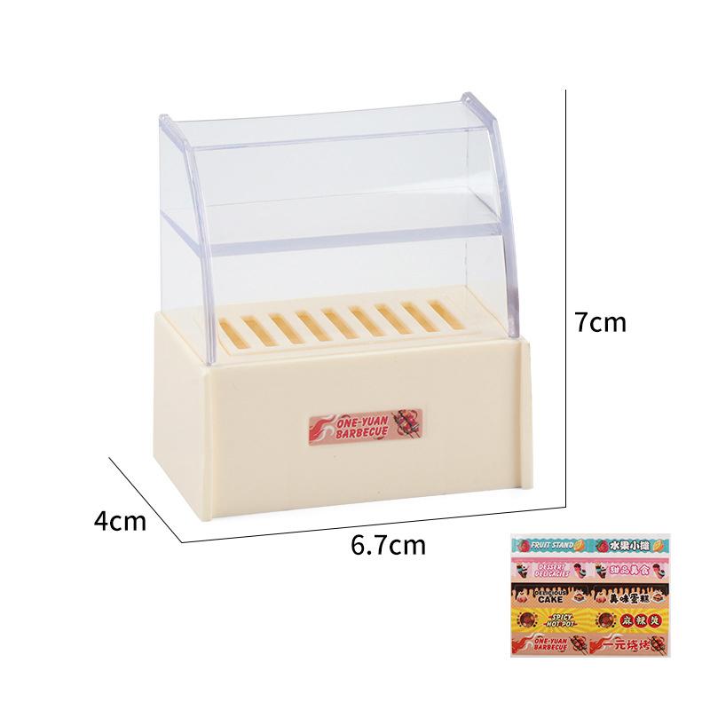 1/12 Dollhouse Mini Supermarket Convenience Store Display Rack Cabinet Model Dollhouse Micro Scene Ornament Kid Pretend Play Toy