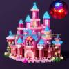 Pink Castle Magnetic Building Blocks: Educational Construction Set for Kids