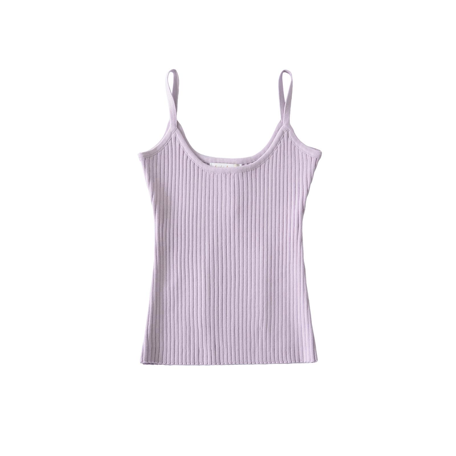 

Korean Style Solid Color Knit Two-Piece Set: Cardigan & Camisole Small