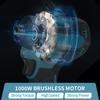 1000W 20+1 Torque 1/4inch Brushless Electric Screwdriver Cordless Electric Drill Power Tool for Makita 18v Battery 280N.m