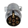 7 Pin Plug Round Male Metal Caravan Trailer Truck Ute Automotive Parts Boat