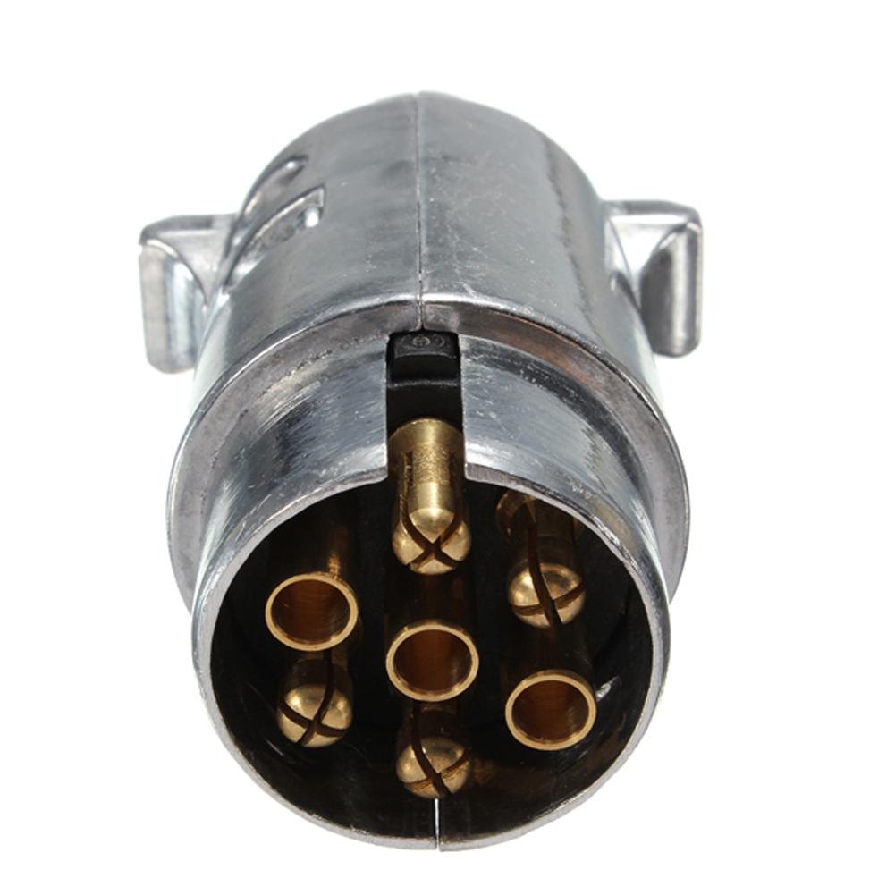 7 Pin Plug Round Male Metal Caravan Trailer Truck Ute Automotive Parts Boat
