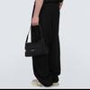 Balenciaga Explorer Letter Logo Patch Zip Closure Fabric Tote Shoulder Bag Men bags Black 7875742JMF71000