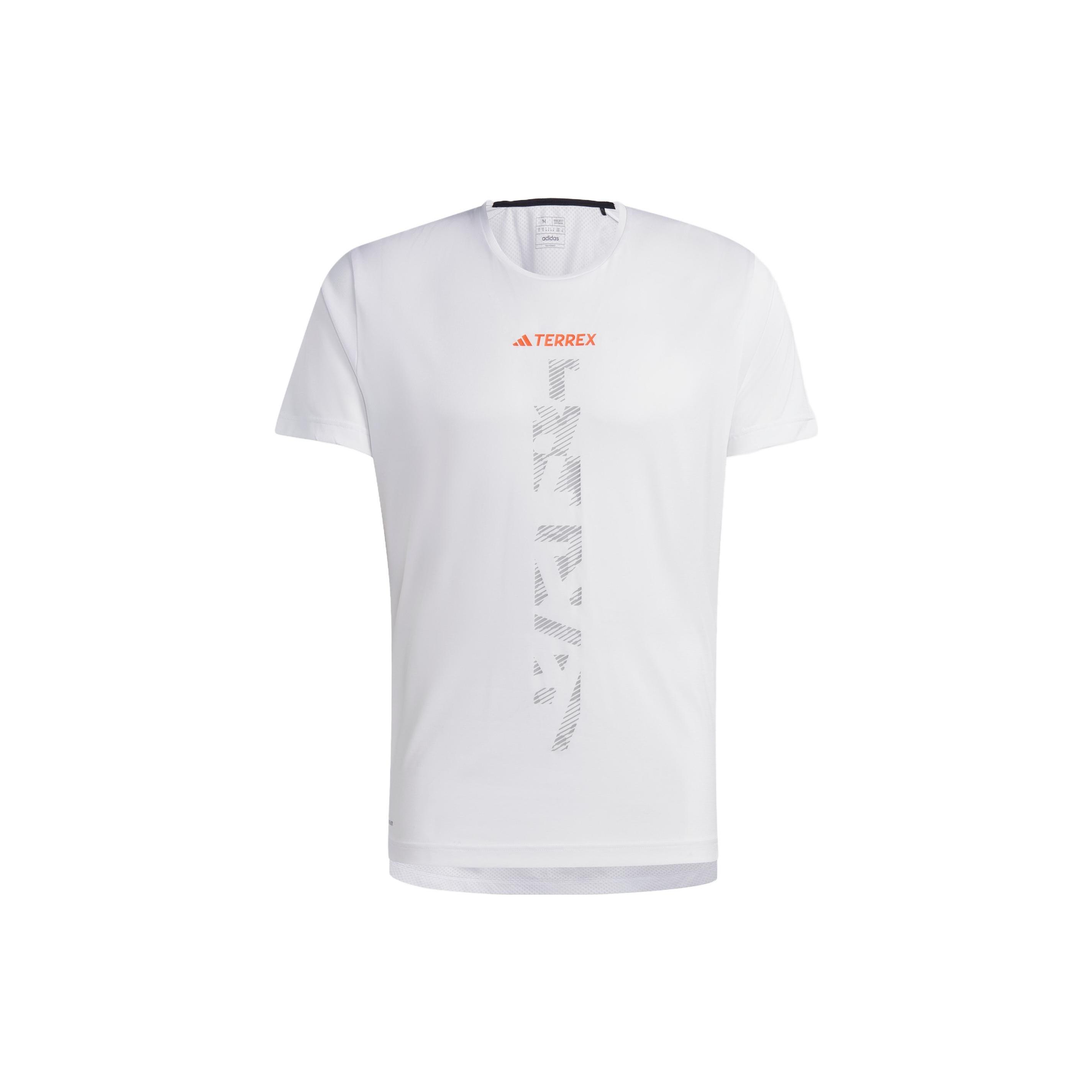 adidas TERREX Agravic Trail Running Tee White Men s HT9442 S