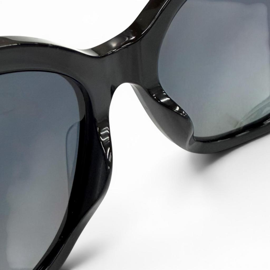 Very Good CHANEL Sunglasses COCO Mark Eco Pearl Square Shape Black 5339-H-A Used