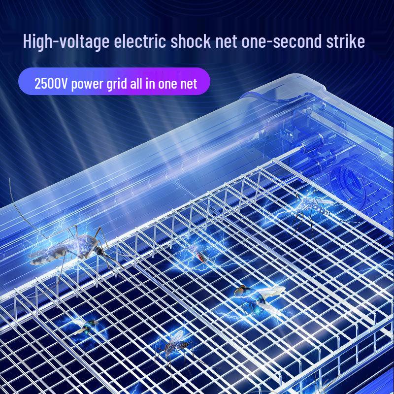 Outdoor LED Mosquito Fly Trap Lamp - Hanging Vertical Pest Control for Restaurants, Workshops, and Farms