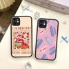 S-Erdbeerkuchen-Mädchen Für IPhone 16 Pro Max 15 14 13 12 11 XS MAX X Plus Bonbonfarbe Mattes TPU Handyhülle
