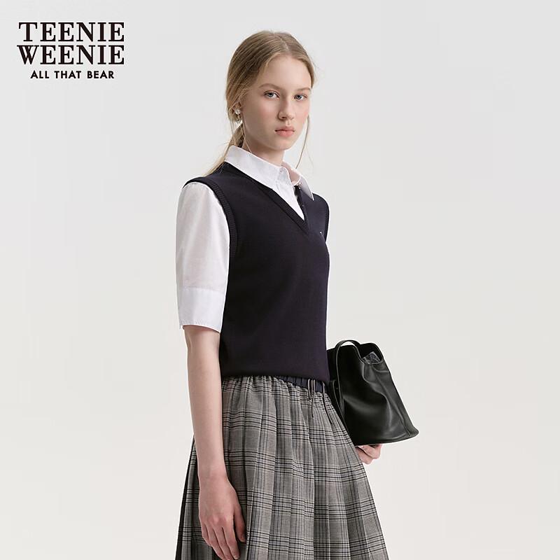 Teenie Weenie Women's Bear Letter Knitted Sweater