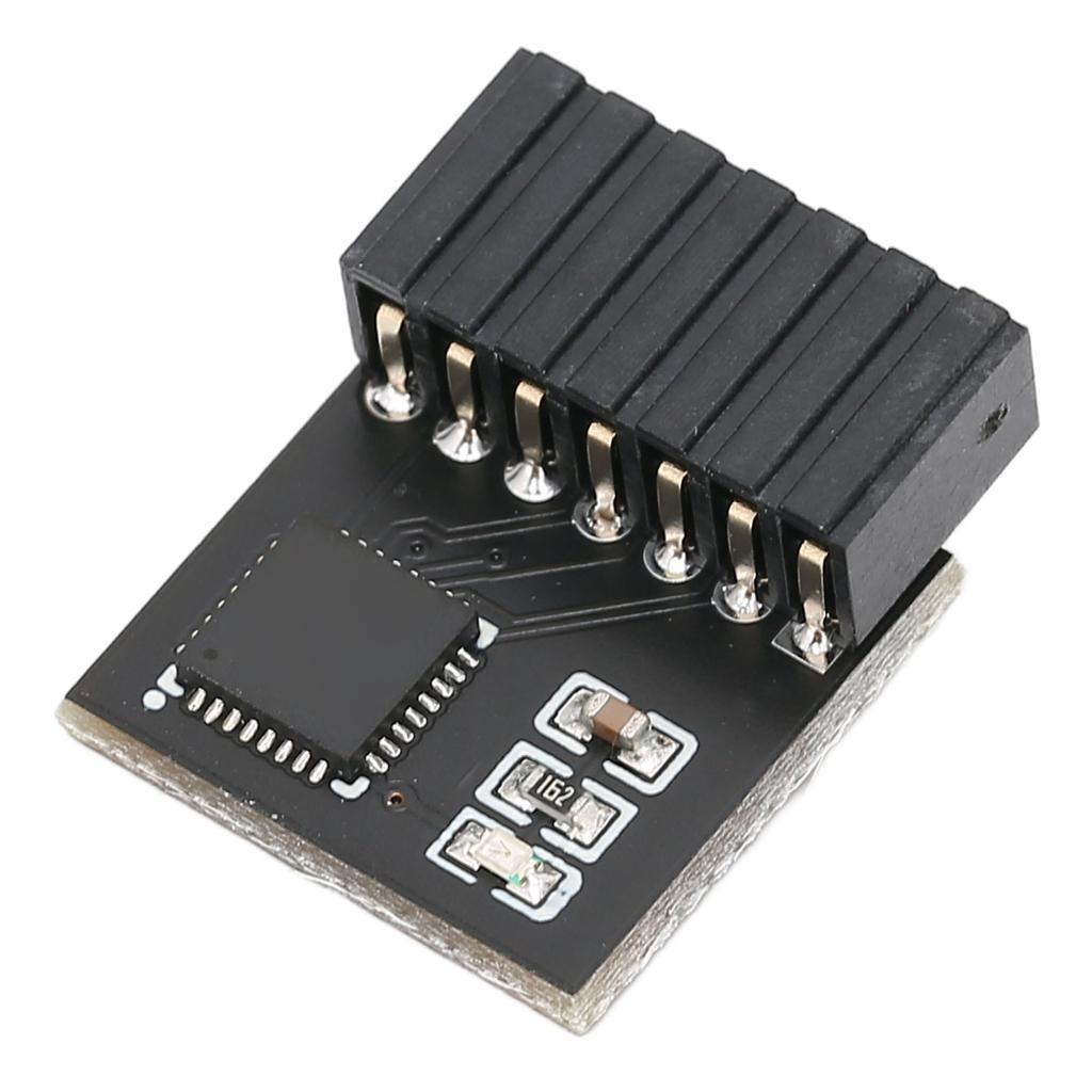 TPM 2.0 Encryption Security Module 14pin Strong Encryption TPM Processor Black TPM Module System Components for Asus