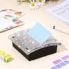 Glittery Clear Desk Sticky Notes Organizer Stationery Handwritten Accounts Container Desktop Tidy Up Box Office Essentials