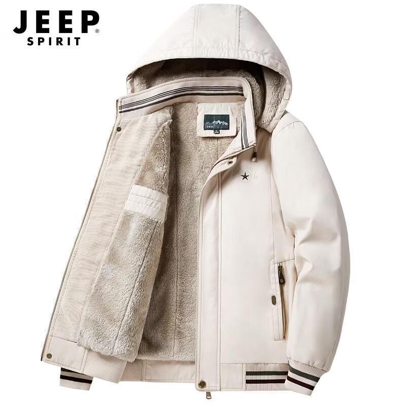 JEEP SPIRIT Men's Fleece-Lined Winter Utility Jacket