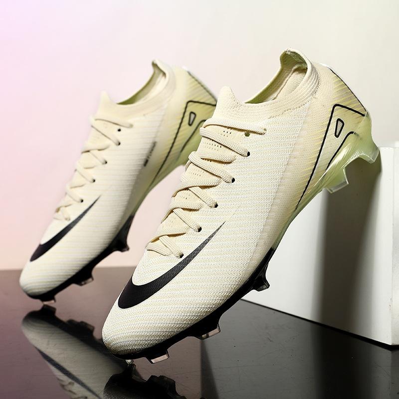 New Men Soccer Shoes Non Slip Football Boots Cleats Adult Training Boys Outdoor Sport Long Spikes Breathable Match Comfortable