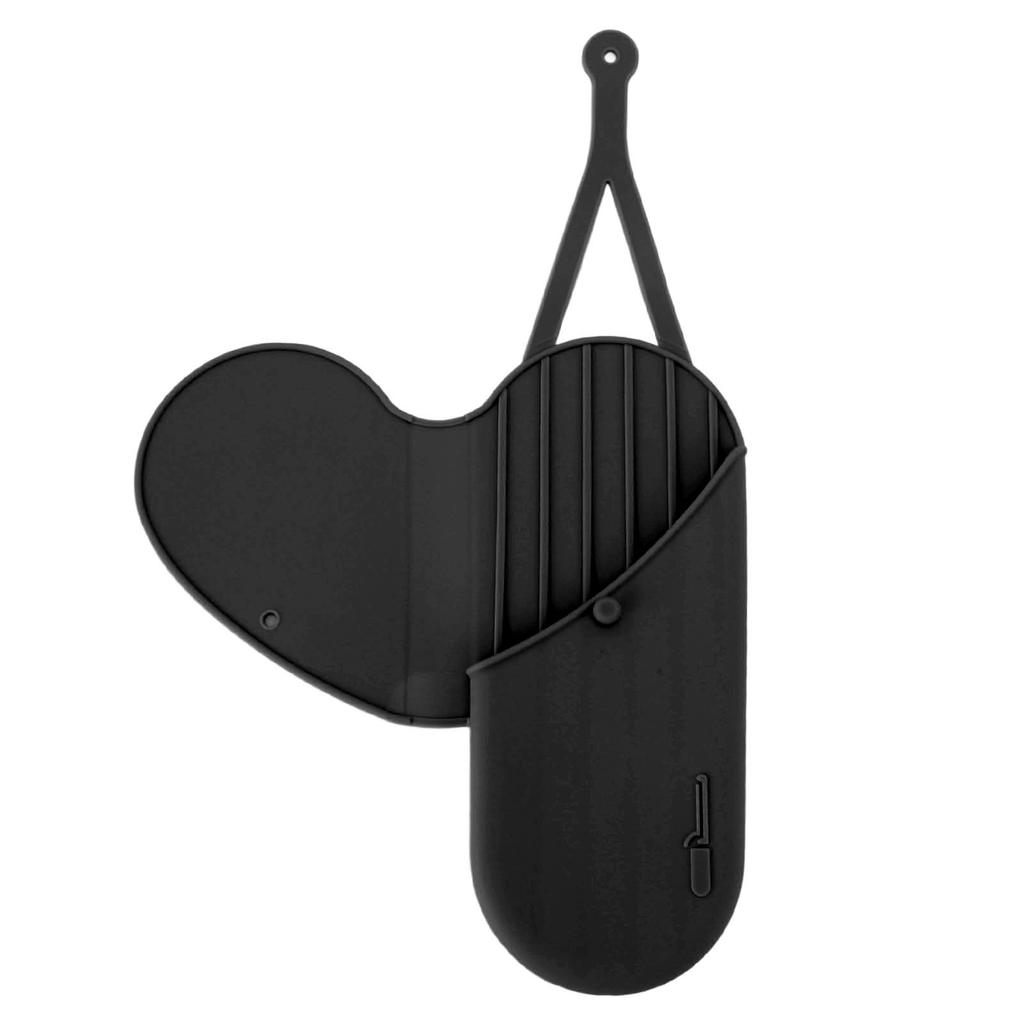 Silicone Heat Resistant Mat Pouch with Hanging Hole Portable Travel Curling Iron Pad Hair