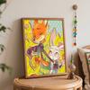 Disney Zootopia Nick Judy Oil Paint Art Painting Kit Home Wall Decor Handmade Gift DIY Canvas Painting Drawing Set for Adults Wall Art Decor