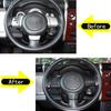 Matt Black For Toyota FJ Cruiser 2007-21 Steering Wheel Button Cover Trim