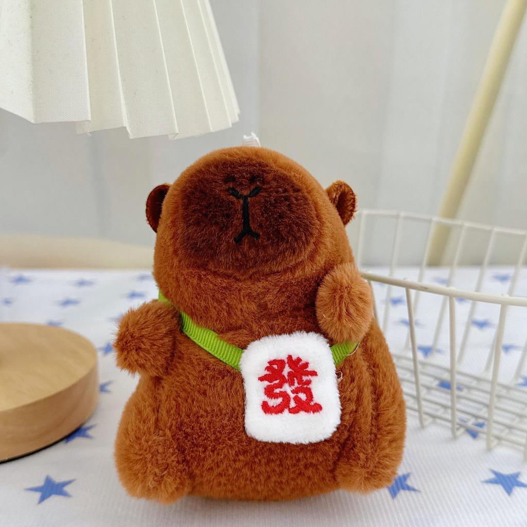 Capybara Hanger Pluche Sleutelhanger - Verjaardagscadeau Lappenpop