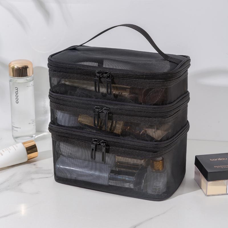 Portable Large-Capacity Toiletry and Cosmetic Bag with Palace Style and Optional Logo