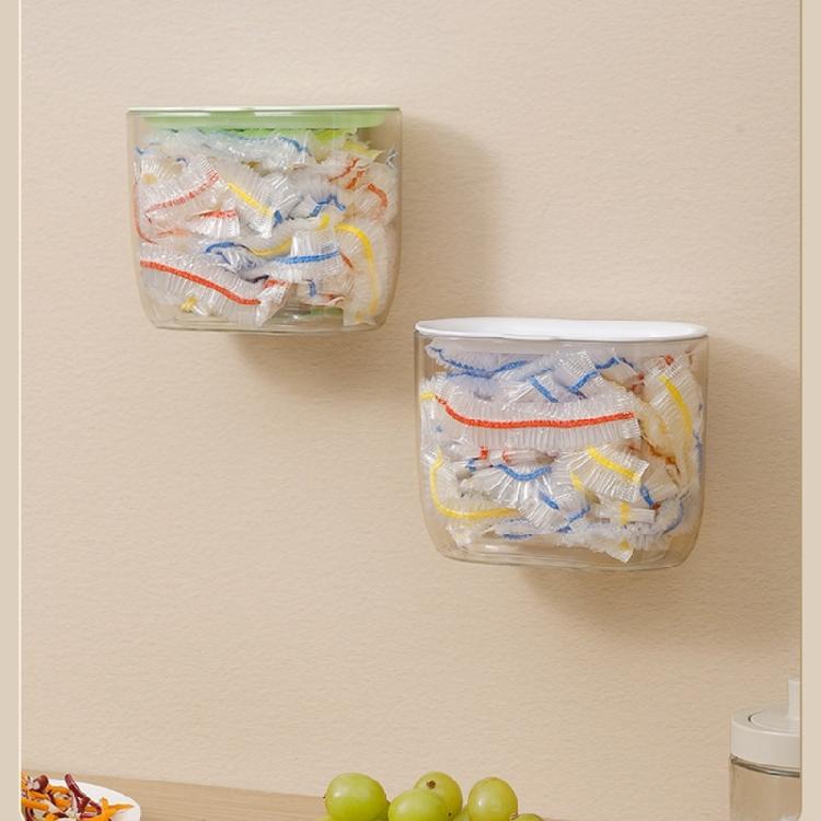 Clear Disposable Food Cover Storage Box Freshes Keeping Bag Organizer Wall-mounted Kitchen Plastic Wrap Container Gifts