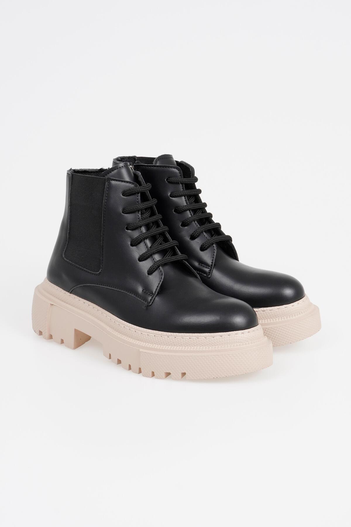 

Женские ботинки на шнуровке, зимняя обувь на толстой удобной подошве на молнии