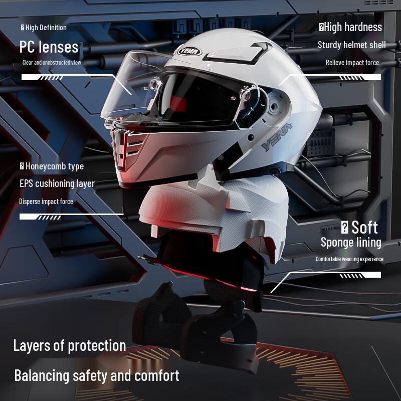 YEMA 932S Flip-Up Motorcycle Helmet