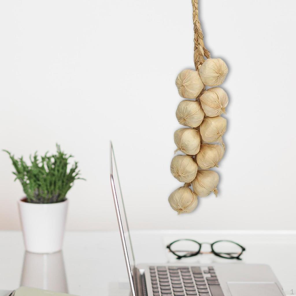 Artificial Garlic String Foam Vegetable Decorative Fake Hanging Ornament