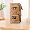 Denim Raccoon Long Zipper Wallet, Large Capacity Card Holder, Unisex Clutch Bag, Fashionable Zipper Coin Purse, Suitable for Daily Use, A Great Gift