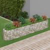 Vidaxl Raised Gabion Planter, Galvanized Iron 330X50X50 Cm