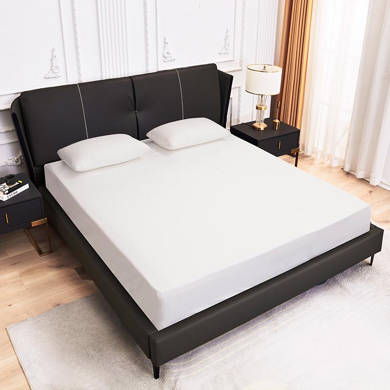 Solid Color Brushed Fitted Sheet Bedding Set - Colorfast, Pilling-Resistant, Three-Piece Mattress Cover