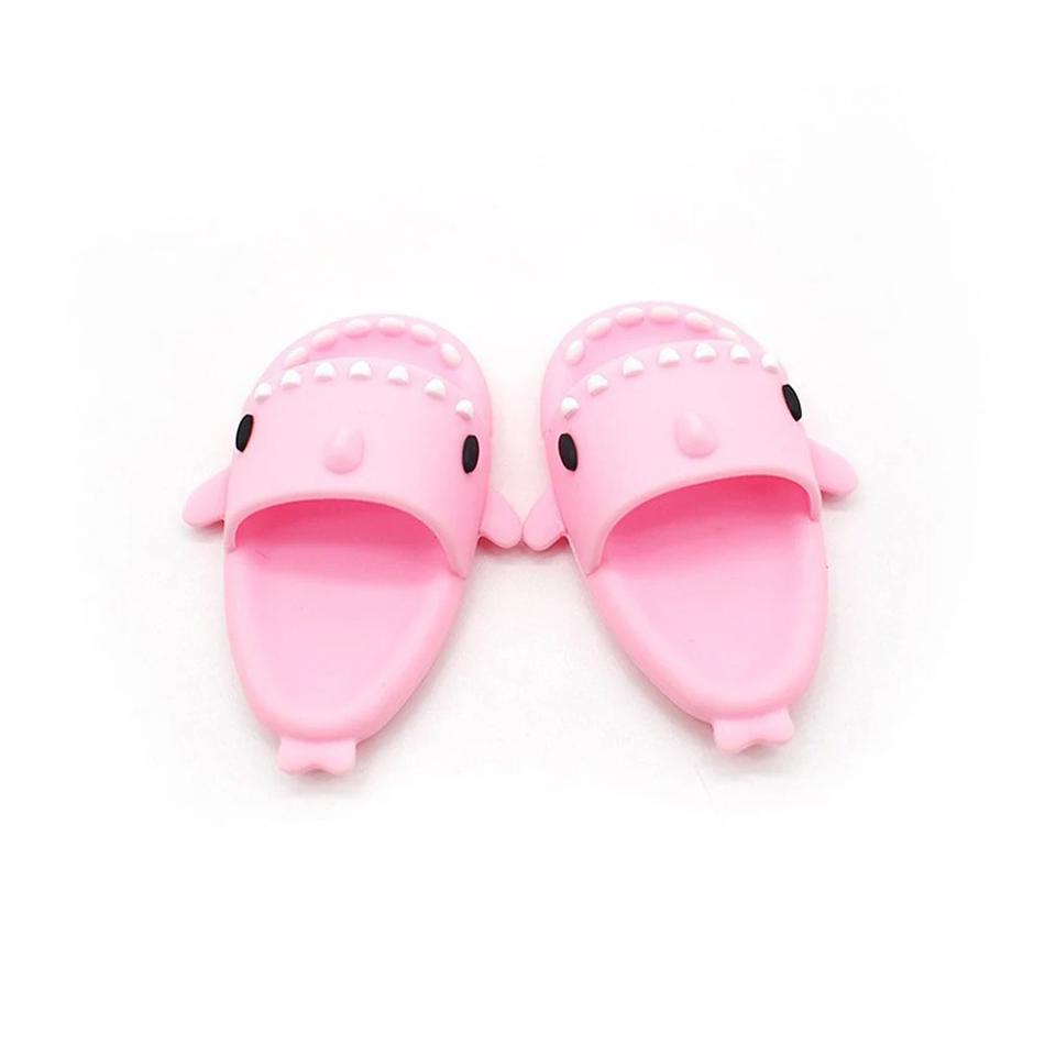 (Shoes Only)17Cm Labubu Accessories Shoes Dolls Can Wear Shark Slippers Fun And Stylish Casual Shoes For Playtime