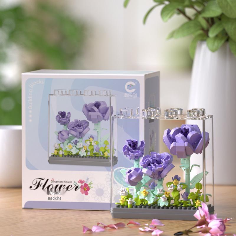 Sakura Treehouse Building Set with Dust Cover - Compatible Toy Blocks Bouquet for Kids, Perfect Arbor Day Gift