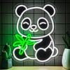 IMEGINA Panda Neon Game Neon Shop Interior Neon Neon USB for Game Living Wall Atmosphere Birthday Christmas Party 38cm X Sign, Light, Sign, Light,