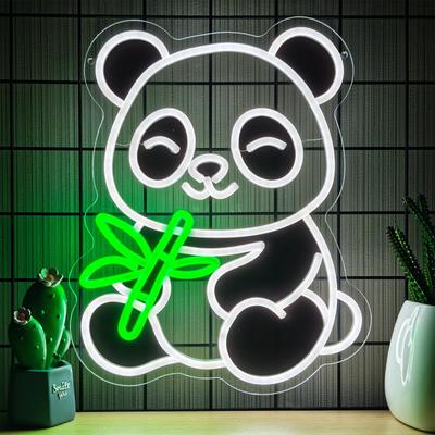 IMEGINA Panda Neon Game Neon Shop Interior Neon Neon USB for Game Living Wall Atmosphere Birthday Christmas Party 38cm X Sign, Light, Sign, Light,