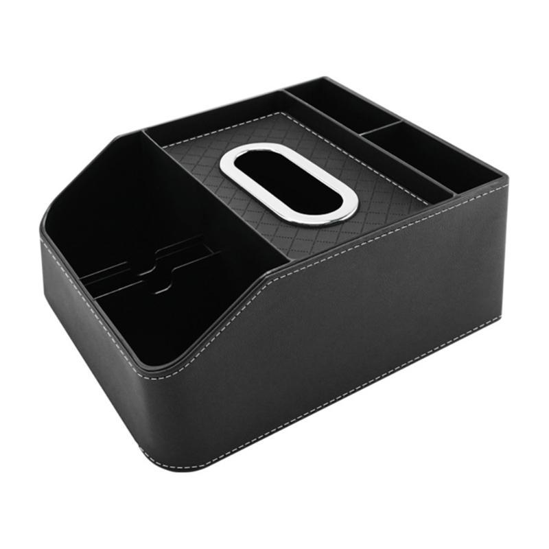 

Multifunction Car Center Console Seating Storage Box with Cup Holder Leather Armrest Organizers for Backseat Convenience 1