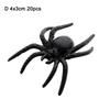 1/5/20Pcs/Pack Black Spider Web Novelty Toy Halloween Decorative Spiders Haunted House Prop Prank Trick Toys Plastic Fake Spider 5