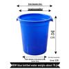 Extra Large Thickened Household Water Storage Bucket with Lid, White, for Fermentation & Enzyme Processing.