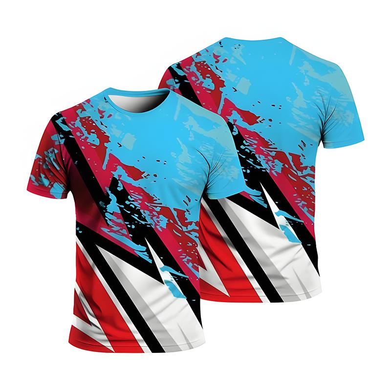 Summer 3D Printing Fashionable Summer Comfortable Breathable Quick Drying Unisex Sports T-shirt Comfortable Casual Daily Short Sleeved T-shirt