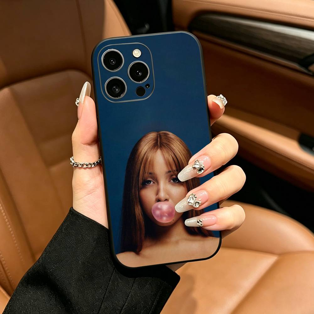 Street Mix PinkPantheress Phone Case For iPhone 12 13 14 15 16 17 Pro Max, Lightweight and practical Soft Black Cover