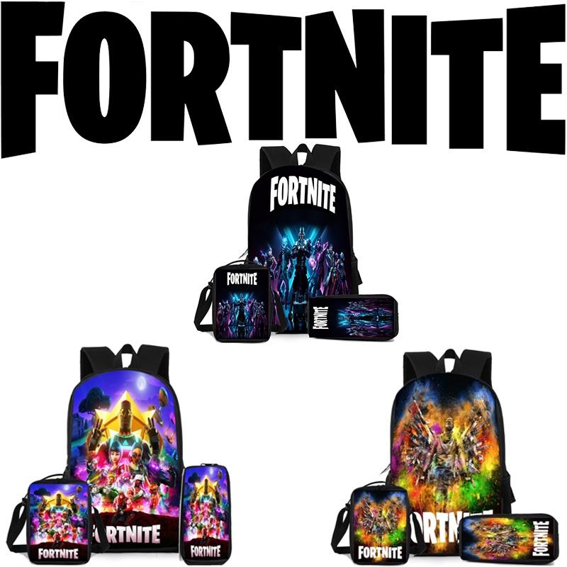 School 3pcs Bag Backpack Lunch Box And Pencil Bag Suitable For Teenager